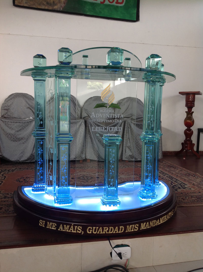 altar of special inspiration - Glass Pulpit